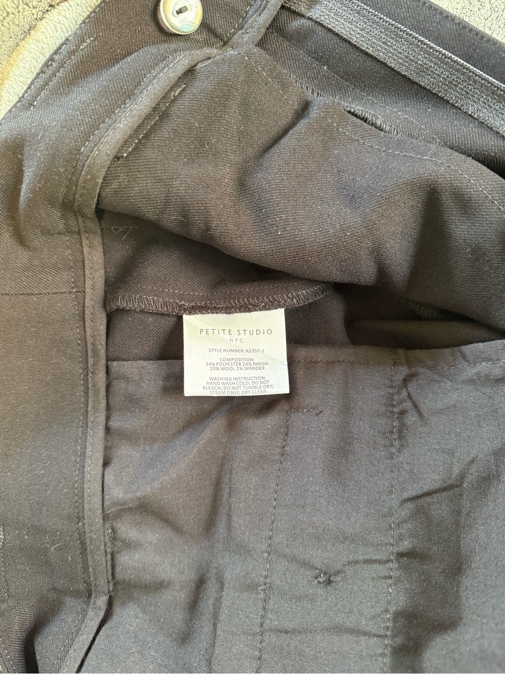 PETITE STUDIO: Black Pants - Picture 6 of 8